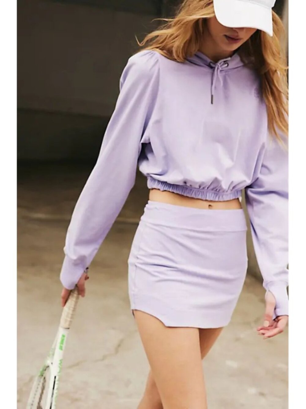 Free People Hot Shot Skirt Set in Lavender Quartz